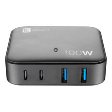 ЗАРЯДНА СТАНЦИЯ 220V 2XUSB/USB-C 100W ЗАРЯДНА СТАНЦИЯ 220V 2XUSB/USB-C 100W