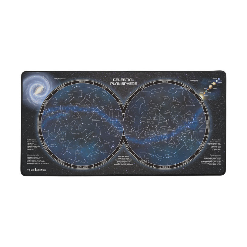 Подложка за мишка 800x400x3 mm NATEC UNIVERSE MAXI NPO-1299 Подложка за мишка 800x400x3 mm NATEC UNIVERSE MAXI NPO-1299
