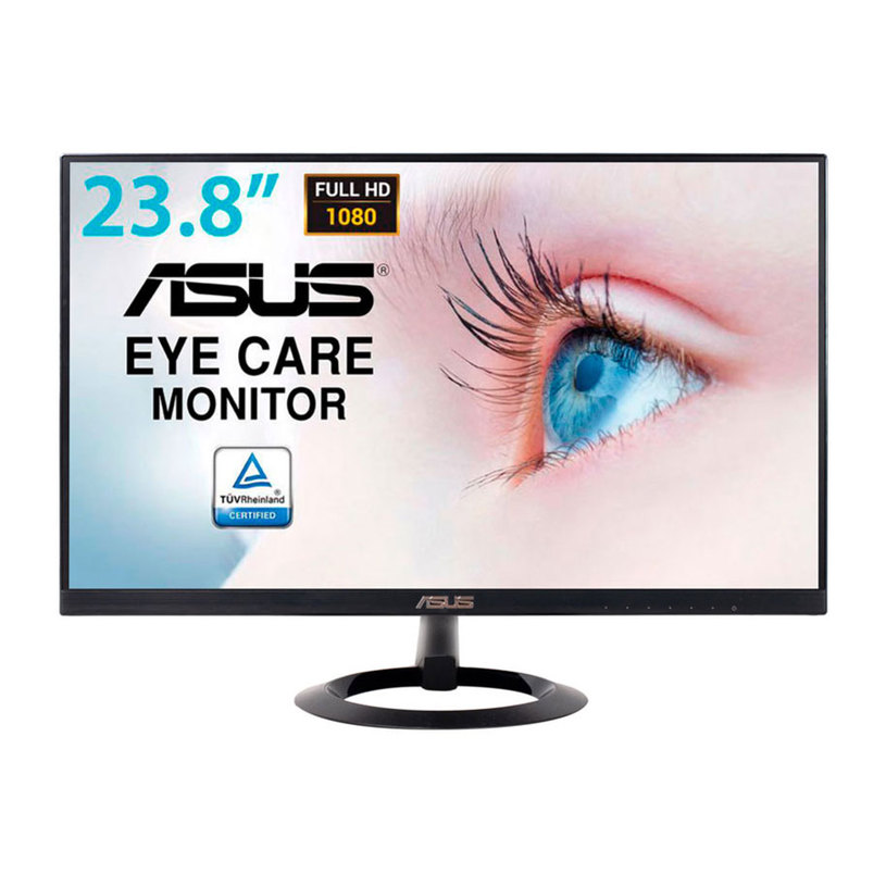 Монитор ASUS VZ249HE 0.265 мм, 178°/178°, IPS, 23.8 ", 60.5 см, 1920x1080, 75.00 Hz, 5.00 ms, HDMI, BLACK Монитор ASUS VZ249HE 0.265 мм, 178°/178°, IPS, 23.8 ", 60.5 см, 1920x1080, 75.00 Hz, 5.00 ms, HDMI, BLACK