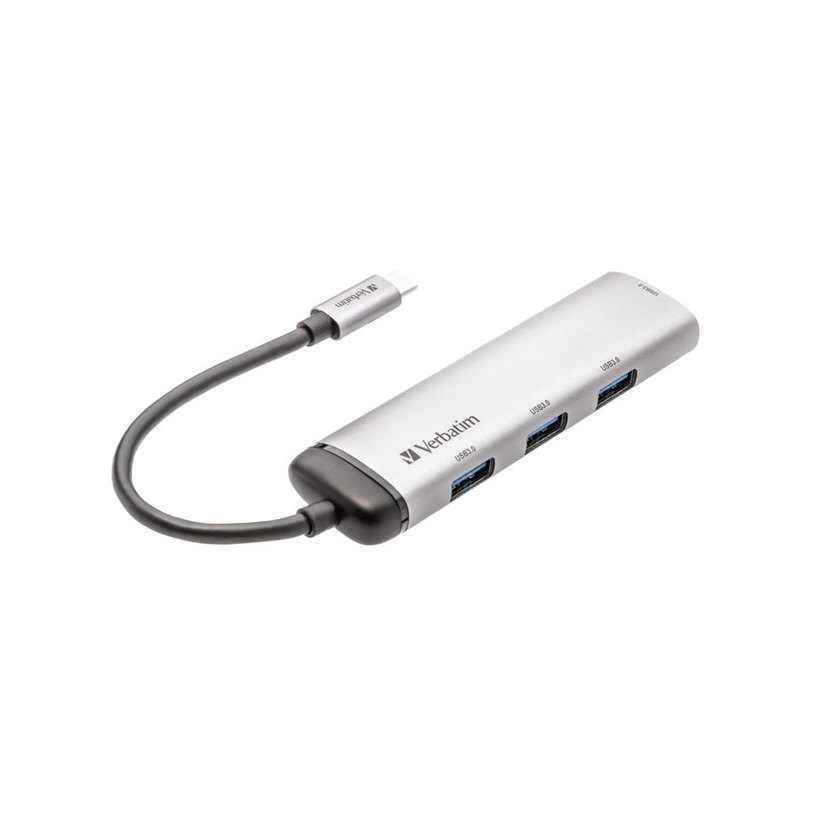 USB HUB VERBATIM Multiport 4 USB-A 3.2 USB HUB VERBATIM Multiport 4 USB-A 3.2