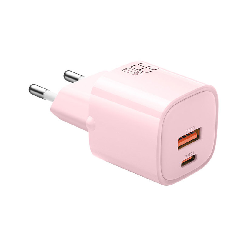 ЗАРЯДНО 220V XMART PD+QC3.0 33W PINK ЗАРЯДНО 220V XMART PD+QC3.0 33W PINK