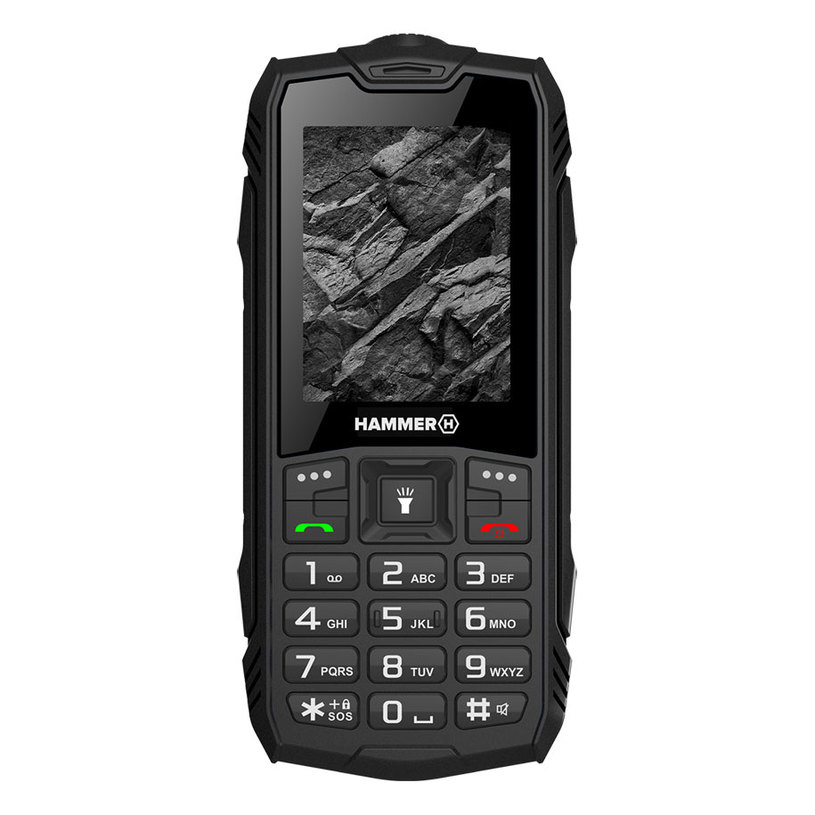 myPhone HAMMER ROCK Black Mobile Phone, 2.4", Dual SIM, IP68