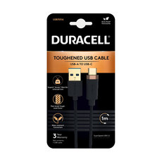 КАБЕЛ DURACELL TYPE-C 1M USB7031A КАБЕЛ DURACELL TYPE-C 1M USB7031A