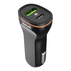 ЗАРЯДНО 12V DIVA 20W QC USB-A+USB-C PD ЗАРЯДНО 12V DIVA 20W QC USB-A+USB-C PD