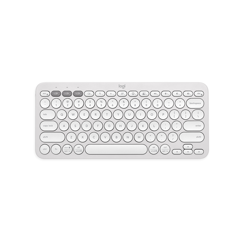 Безжична Клавиатура LOGITECH PEBBLE KEYS 2 K380S White 920-011852 Безжична Клавиатура LOGITECH PEBBLE KEYS 2 K380S White 920-011852