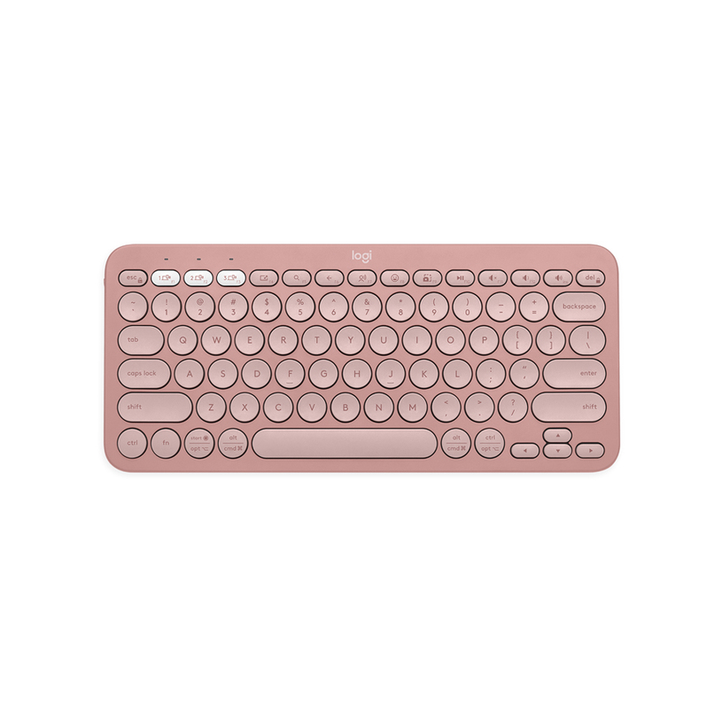 Wireless Keyboard LOGITECH PEBBLE KEYS 2 K380S Rose 920-011853 Wireless Keyboard LOGITECH PEBBLE KEYS 2 K380S Rose 920-011853