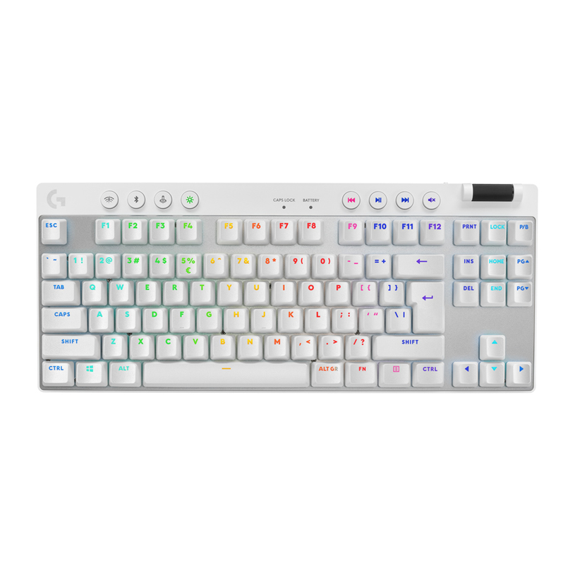 Безжична Клавиатура LOGITECH PRO X TKL Lightspeed White 920-012148 Безжична Клавиатура LOGITECH PRO X TKL Lightspeed White 920-012148