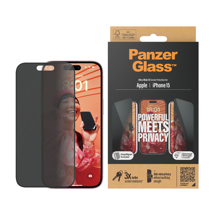 СТЪКЛО PG IPHONE 15 PRIVACY СТЪКЛО PG IPHONE 15 PRIVACY