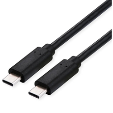 Cable ROLINE USB4 Gen3 C-C M/M 100W 1 m Speed ??up to 40 Gbit/s Cable ROLINE USB4 Gen3 C-C M/M 100W 1 m Speed ??up to 40 Gbit/s