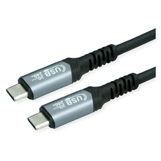 Cable ROLINE USB4 Gen2x2 C-C M/M 240W 2 m Speed ??up to 20 Gbit/s Cable ROLINE USB4 Gen2x2 C-C M/M 240W 2 m Speed ??up to 20 Gbit/s