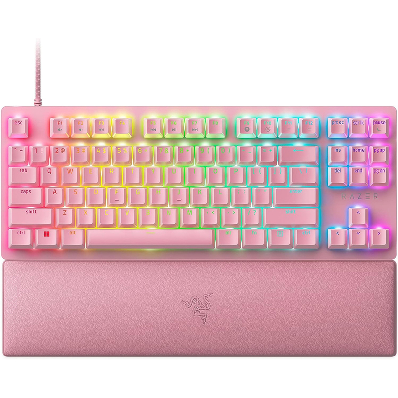 Keyboard RAZER HUNTSMAN V2 TKL RED QUARTZ RZ03-03942000-R3M1 Keyboard RAZER HUNTSMAN V2 TKL RED QUARTZ RZ03-03942000-R3M1