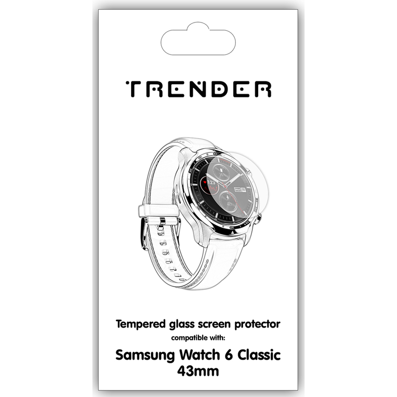 СТЪКЛО TRENDER SAMSUNG WATCH6 CLASSIC 43 MM СТЪКЛО TRENDER SAMSUNG WATCH6 CLASSIC 43 MM
