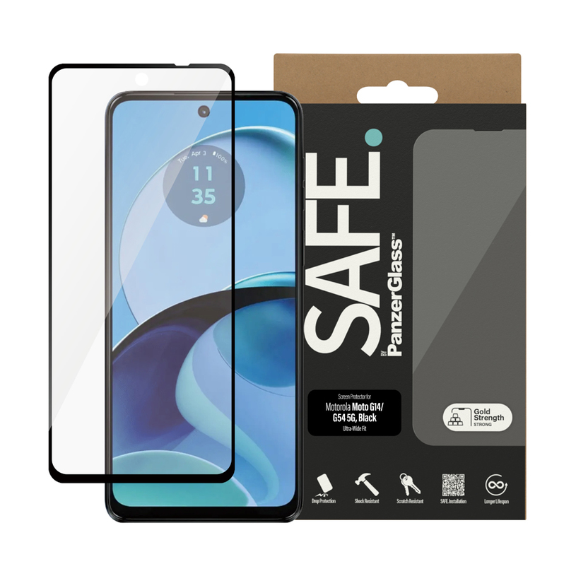 СТЪКЛО SAFE MOTO G14/G54 5G BLACK СТЪКЛО SAFE MOTO G14/G54 5G BLACK