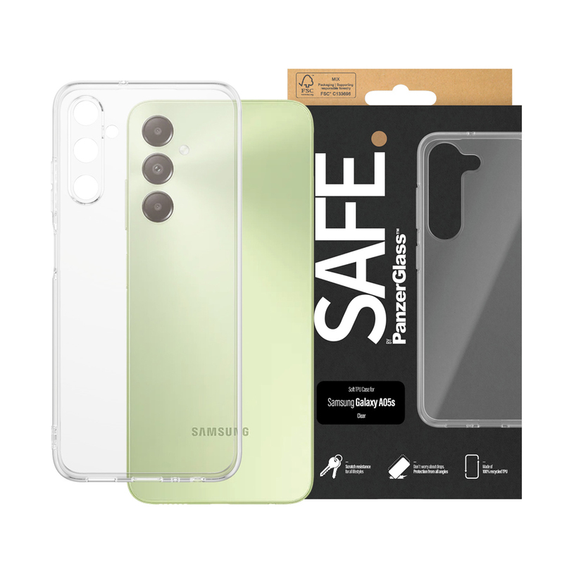 КАЛЪФ SAFE SAMSUNG A05S CLEAR CASE КАЛЪФ SAFE SAMSUNG A05S CLEAR CASE