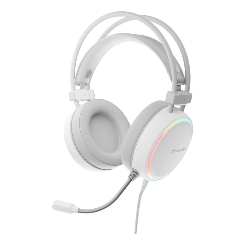 Headphones GENESIS NEON 613 RGB WHITE NSG-2093 Headphones GENESIS NEON 613 RGB WHITE NSG-2093