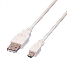 Cable ROLINE USB 2.0 A-mini B M/M 3.0 m Cable ROLINE USB 2.0 A-mini B M/M 3.0 m
