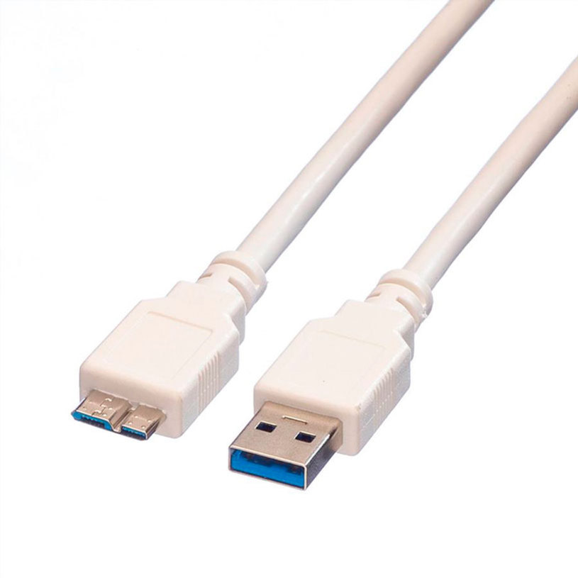 Кабел ROLINE USB 3.0 A-microB M/M 0.8 m Кабел ROLINE USB 3.0 A-microB M/M 0.8 m