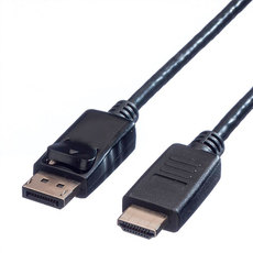 Cable from a displayport source ROLINE to a receiver with hdmi DisplayPort to HDMI M/M 4.5 m works only in this directio Cable from a displayport source ROLINE to a receiver with hdmi DisplayPort to HDMI M/M 4.5 m works only in this directio