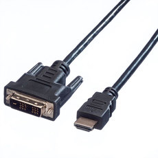 Cable ROLINE Value HDMI-DVI (18+1) M/M 5 m Cable ROLINE Value HDMI-DVI (18+1) M/M 5 m