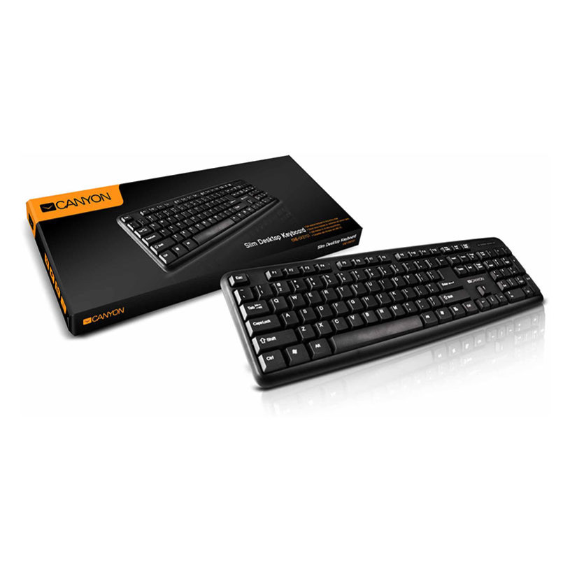 Keyboard CANYON SLIM DESKTOP CNE-CKEY01-BG Keyboard CANYON SLIM DESKTOP CNE-CKEY01-BG
