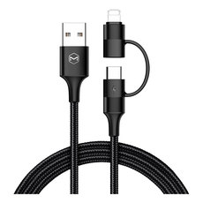 КАБЕЛ XMART 2in1 TYPE-C+LIGHTNING BLACK КАБЕЛ XMART 2in1 TYPE-C+LIGHTNING BLACK