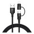 КАБЕЛ XMART 2in1 TYPE-C+LIGHTNING BLACK КАБЕЛ XMART 2in1 TYPE-C+LIGHTNING BLACK