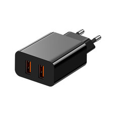 ЗАРЯДНО 220V XMART 2xUSB QC3.0 18W BLACK ЗАРЯДНО 220V XMART 2xUSB QC3.0 18W BLACK