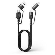 КАБЕЛ XMART 4in1 TYPE-C+LIGHTNING BLACK КАБЕЛ XMART 4in1 TYPE-C+LIGHTNING BLACK