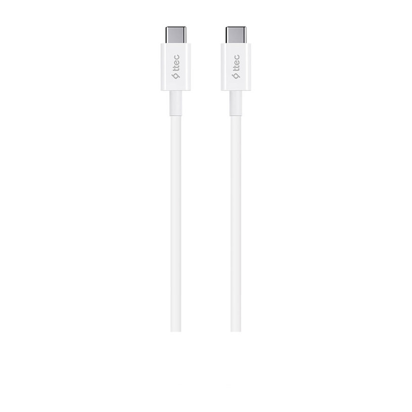 КАБЕЛ TTEC TYPE-C 1.2m 60W WHITE 17796 КАБЕЛ TTEC TYPE-C 1.2m 60W WHITE 17796