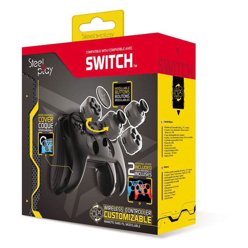 WIRELESS CONTROLLER STEELPLAY ЗА NINTENDO SWITCH WIRELESS CONTROLLER STEELPLAY ЗА NINTENDO SWITCH