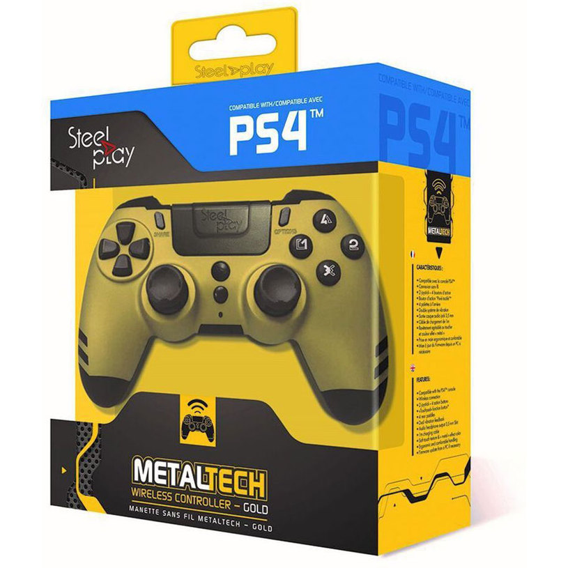 WIRELESS CONTROLLER PS4 STEELPLAY GOLD WIRELESS CONTROLLER PS4 STEELPLAY GOLD