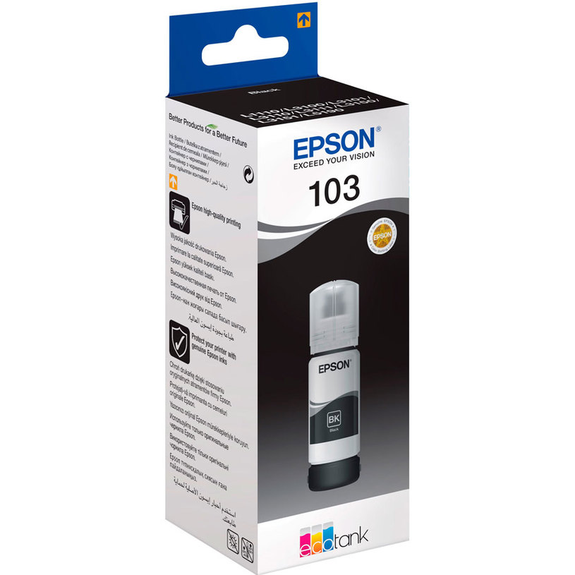 МАСТИЛО EPSON 103 ECOTANK BLACK 65 ML МАСТИЛО EPSON 103 ECOTANK BLACK 65 ML