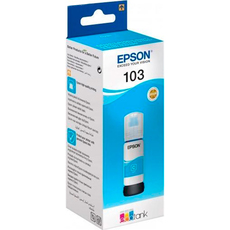 МАСТИЛО EPSON 103 ECOTANK CYAN 65 ML, ДО 7500 СТРАНИЦИ МАСТИЛО EPSON 103 ECOTANK CYAN 65 ML, ДО 7500 СТРАНИЦИ