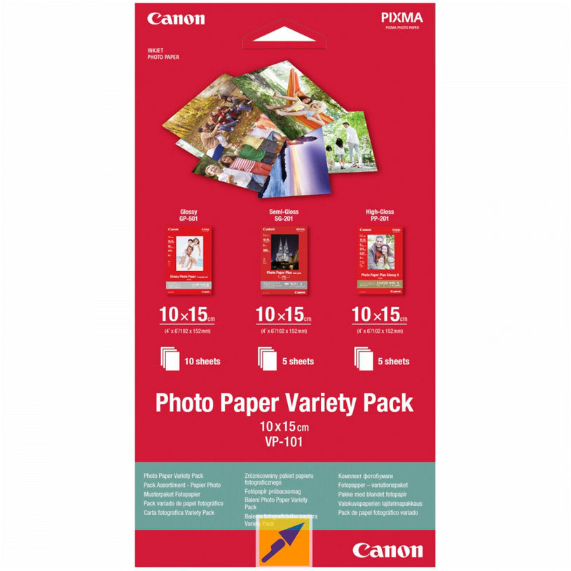 ФОТОХАРТИЯ CANON VP-101 10X15 cm ФОТОХАРТИЯ CANON VP-101 10X15 cm