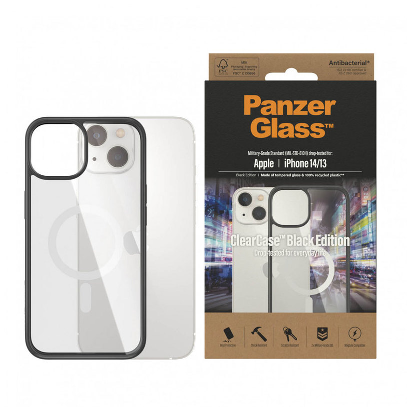 КАЛЪФ PG CLEARCASE IPHONE 14/13 BK MAG КАЛЪФ PG CLEARCASE IPHONE 14/13 BK MAG