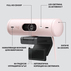 WEB CAM LOGITECH BRIO 500 ROSE 001421 WEB CAM LOGITECH BRIO 500 ROSE 001421