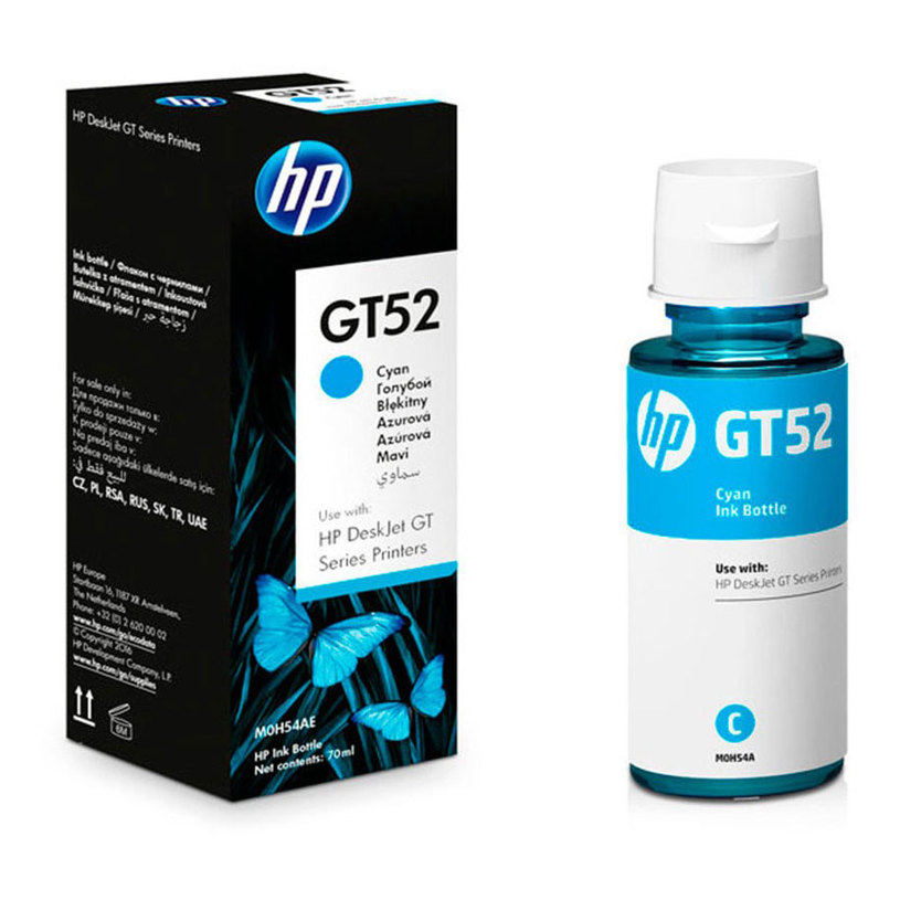 МАСТИЛО HP GT52 M0H54AE CYAN МАСТИЛО HP GT52 M0H54AE CYAN