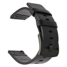 GENUINE LEATHER STRAP TRENDER TR-GLP22BK 22 MM BLACK GENUINE LEATHER STRAP TRENDER TR-GLP22BK 22 MM BLACK
