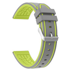 SILICONE STRAP TRENDER TR-GM22GYGR 22 mm GAMER GRAY/GREEN SILICONE STRAP TRENDER TR-GM22GYGR 22 mm GAMER GRAY/GREEN