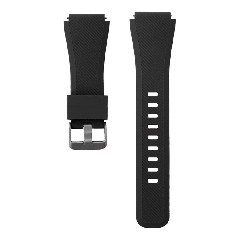 SILICONE STRAP TRENDER TR-SL22GBK 22 MM GROOVE BLACK SILICONE STRAP TRENDER TR-SL22GBK 22 MM GROOVE BLACK