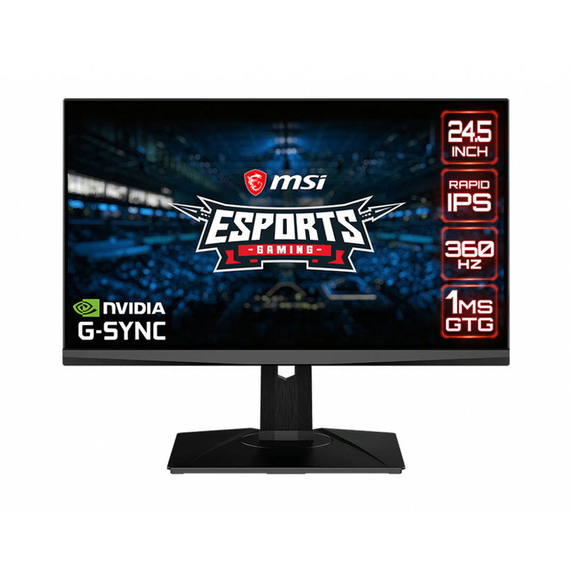 Monitor MSI OCULUX NXG253R 0.283 мм, 178°/178°, IPS, 24.5 ", 62.2 см, 1920x1080, 360.00 Hz, 1.00 ms, HDMI, DisplayPort, ЧЕРЕН Monitor MSI OCULUX NXG253R 0.283 мм, 178°/178°, IPS, 24.5 ", 62.2 см, 1920x1080, 360.00 Hz, 1.00 ms, HDMI, DisplayPort, ЧЕРЕН