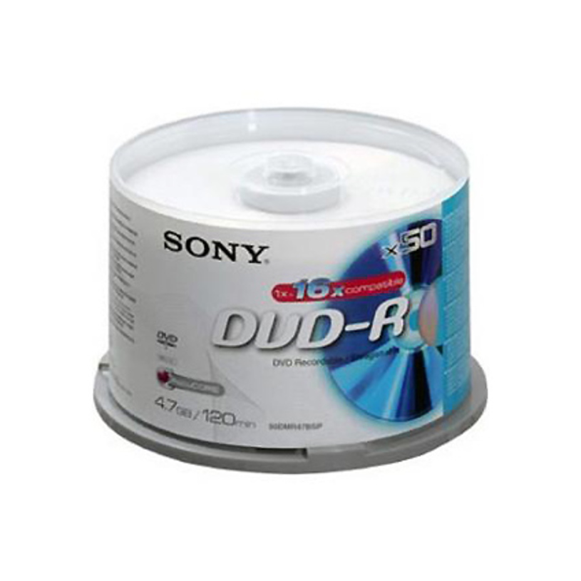 DVD-R  SONY 4.7GB/16X /50DMR47SP