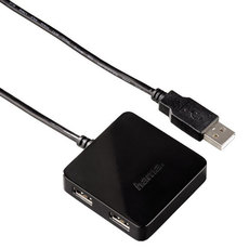 USB ХЪБ HAMA 4 PORT USB 2.0 0.3 m /12131