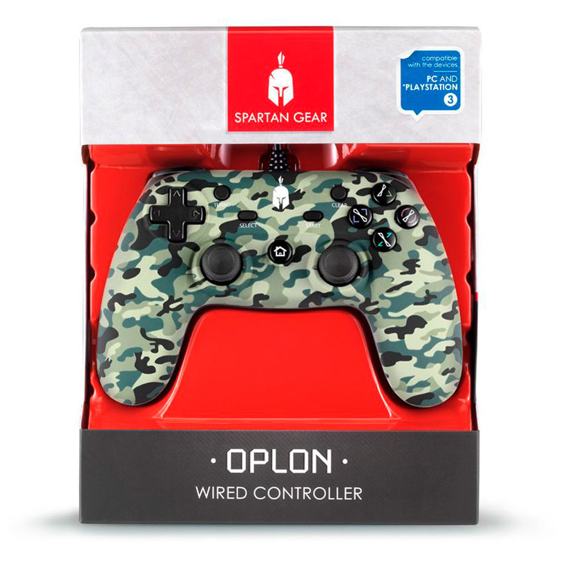 WIRED CONTROLLER SPARTAN GEAR PC/PS3