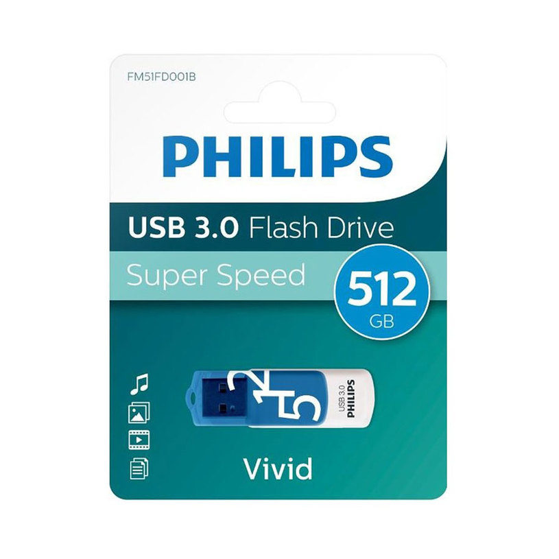 USB ПАМЕТ PHILIPS 512GB VIVID USB3.0