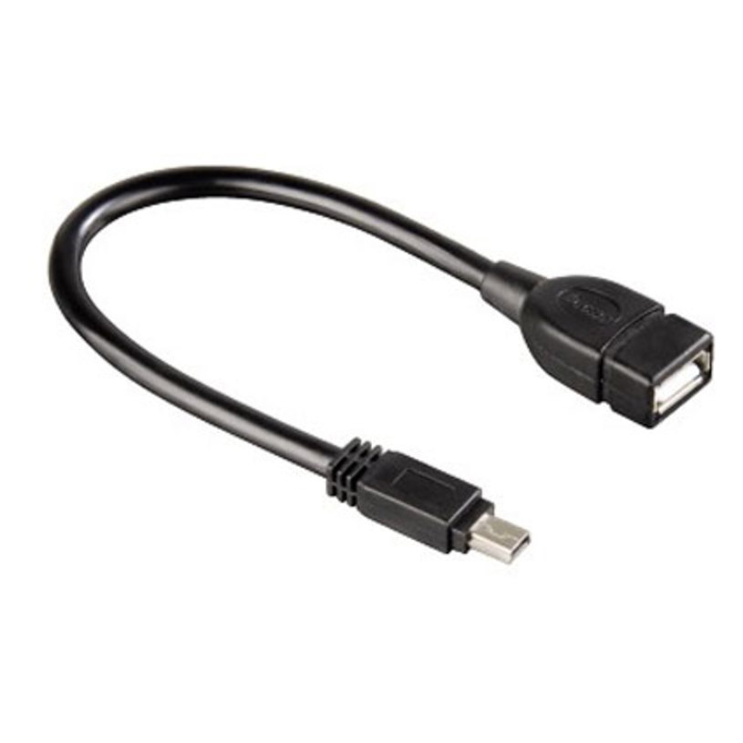 Кабел HAMA OTG mini-USB/M to USB/F 39626 Кабел HAMA OTG mini-USB/M to USB/F 39626