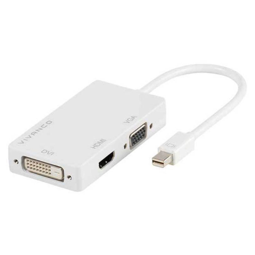 Cable from a source with mini dis VIVANCO to a receiver with hdmi/vga MINI D.PORT-HDMI/VGA/DVI 45283 Maximum one active output Cable from a source with mini dis VIVANCO to a receiver with hdmi/vga MINI D.PORT-HDMI/VGA/DVI 45283 Maximum one active output
