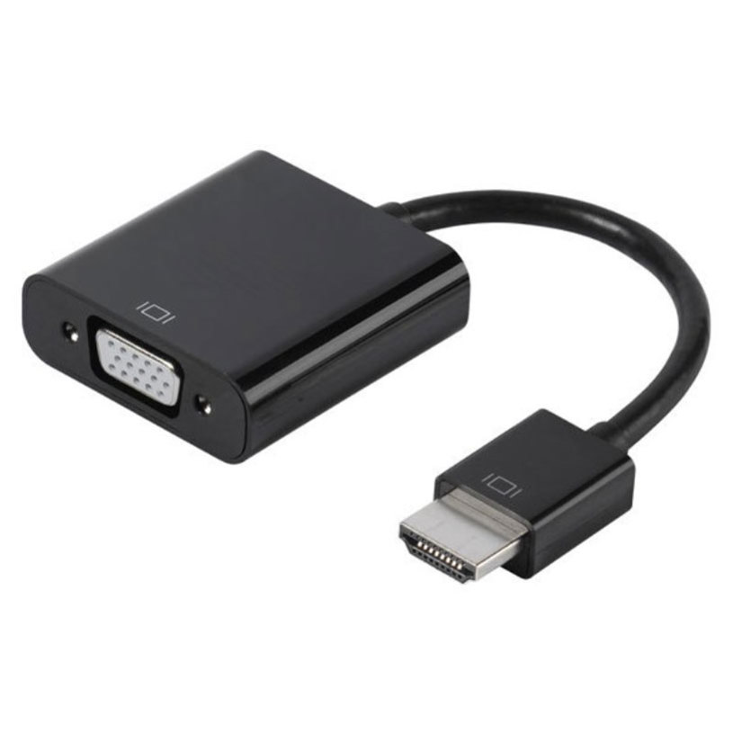 Кабел адаптер от източник с HDMI VIVANCO към приемник с VGA HDMI to VGA 45493 работи само в тази посока Кабел адаптер от източник с HDMI VIVANCO към приемник с VGA HDMI to VGA 45493 работи само в тази посока