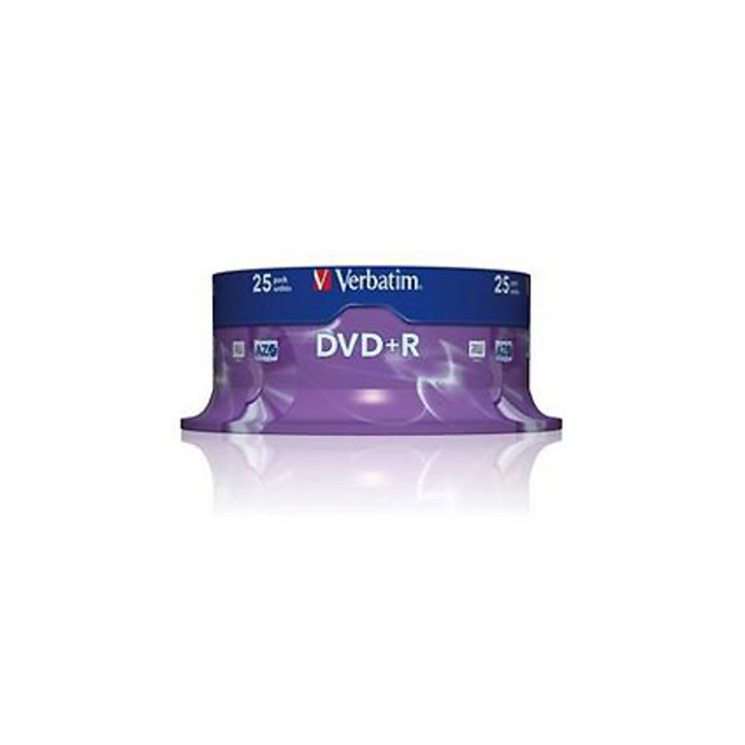 DVD+R Verbatim 4.7 GB 16x 43500 25 БР DVD+R Verbatim 4.7 GB 16x 43500 25 БР