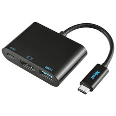 HUB TRUST 3-1 USB-C TO HDMI/USB-C/US